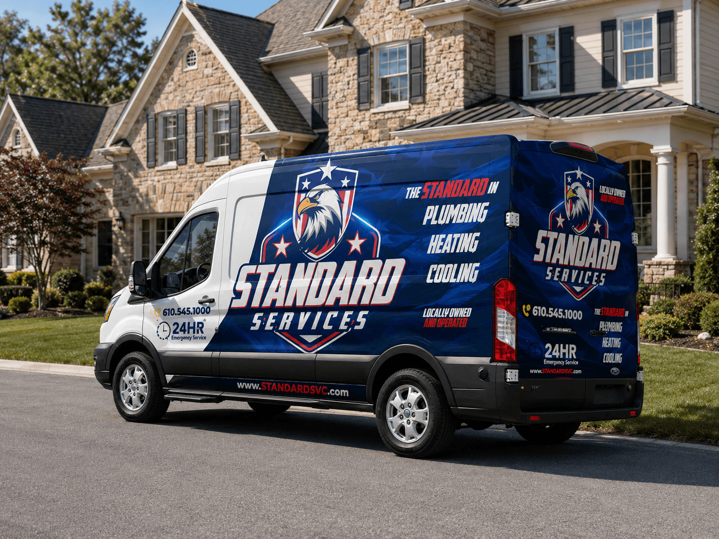 Standard Services branded service van